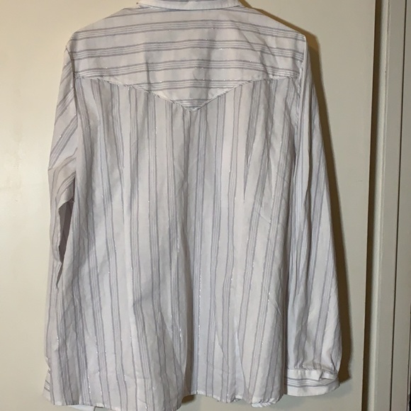 Roper Snap Buttons Long Sleeve Western Shirt, 1X - Picture 6 of 8